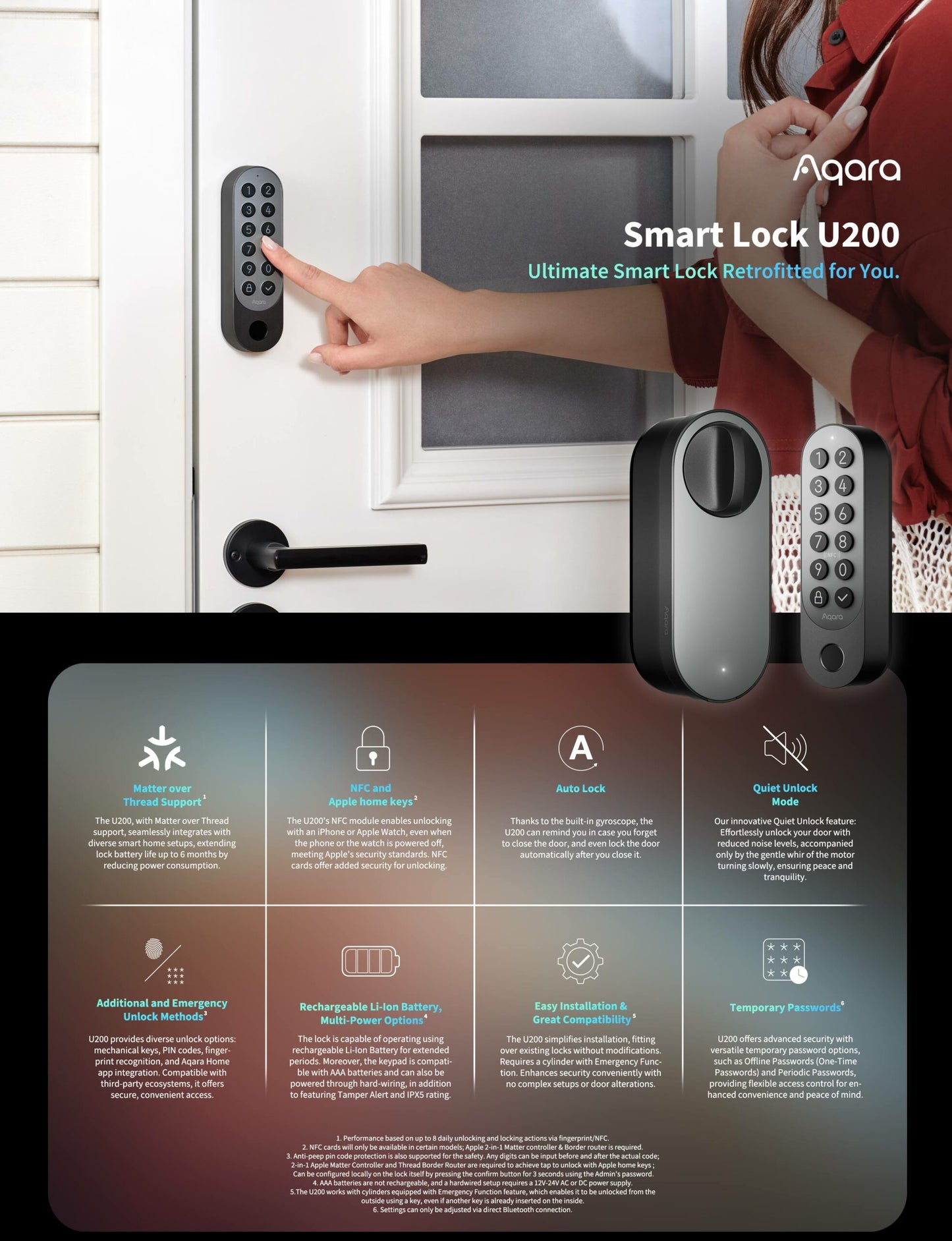 Aqara Smart Lock U200 - Automation HQ