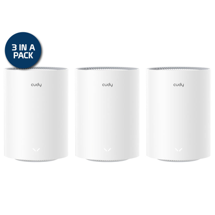Cudy Dual Band WiFi 6 3000Mbps Multi-Gigabit Mesh 3-Pack - Automation HQ